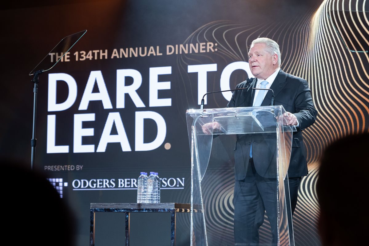 Premier Doug Ford at the 2024 Annual Dinner.
