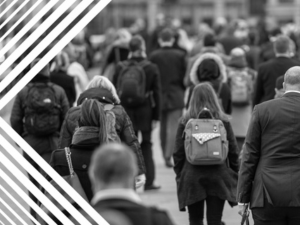 People walking the streets of Toronto