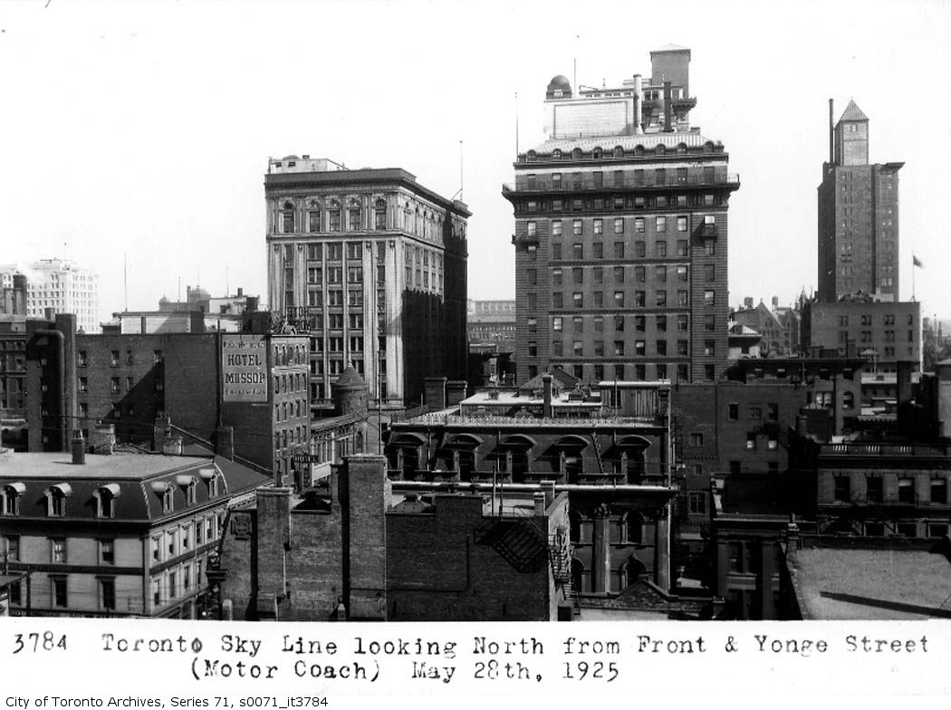 A photograph of Toronto when it was still being built up.