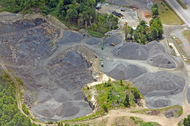 a mining quarry 